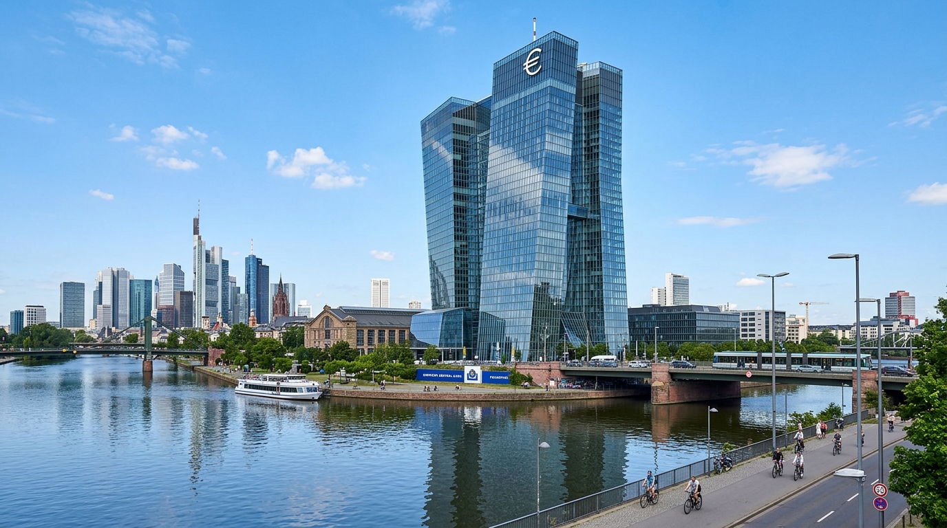 Taux immobilier juin 2026 : ce que la stabilisation cache vraiment 2 Siège de la Banque Centrale Européenne à Francfort, facteur clé de la stabilisation des taux