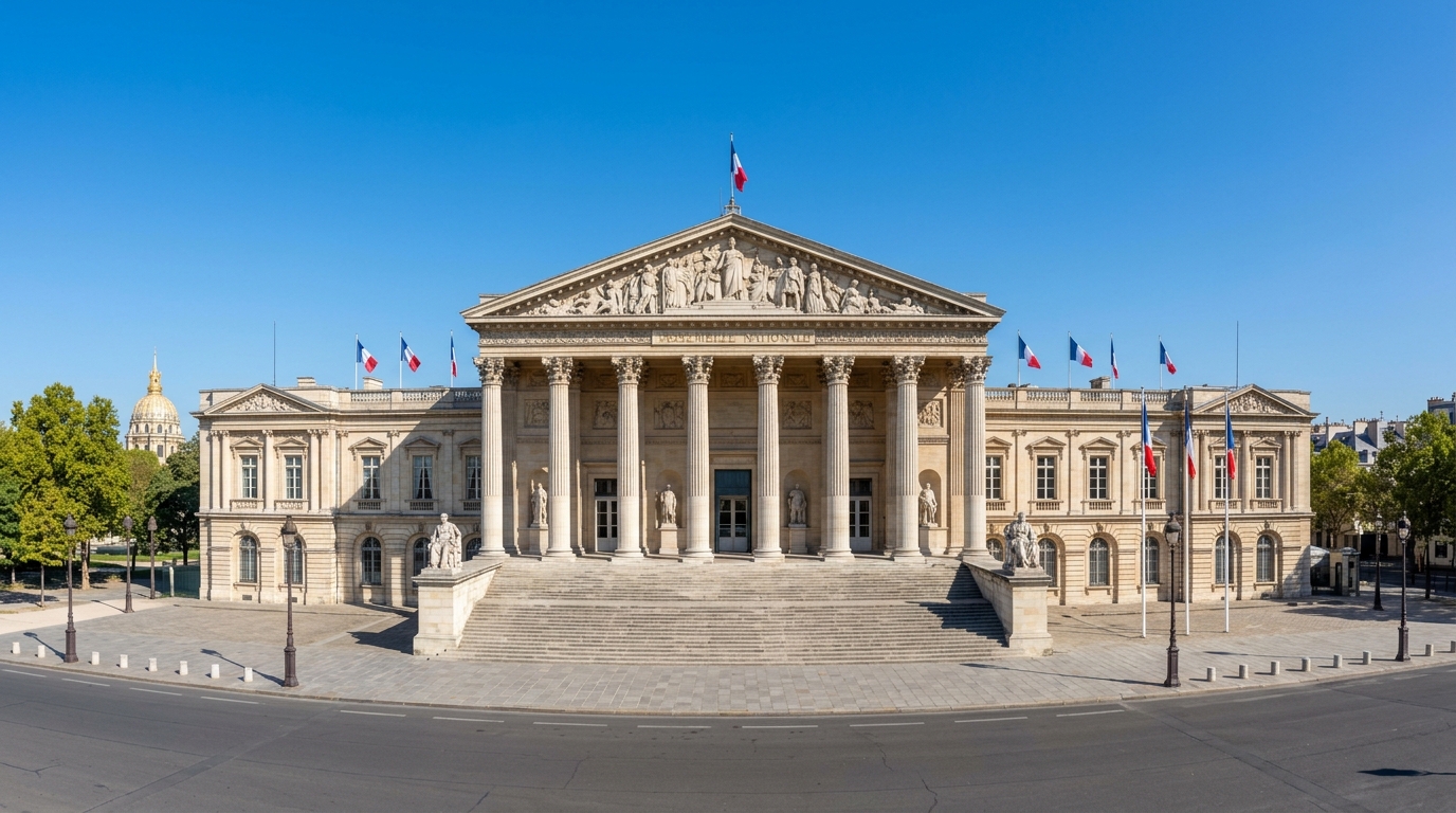 Déblocage exceptionnel épargne salariale 2026 : jusqu'à 5 000 € disponibles sans impôt 1 Bâtiment du Parlement français sous ciel bleu représentant le processus législatif 2026