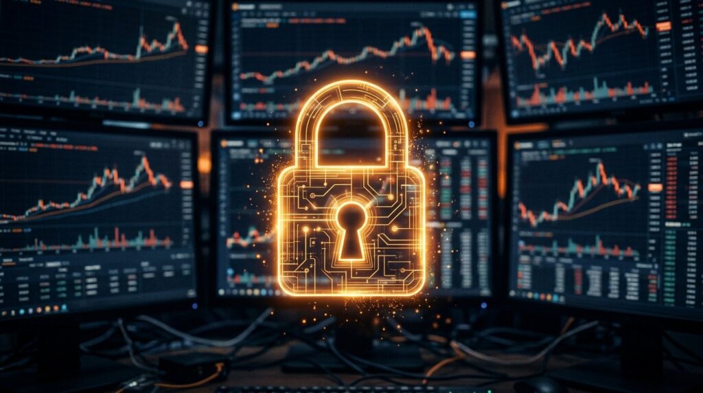 BitMEX plateforme crypto qui ferme Cadenas numérique symbolisant la fermeture d'une plateforme crypto
