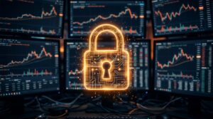 Cadenas numérique symbolisant la fermeture d'une plateforme crypto