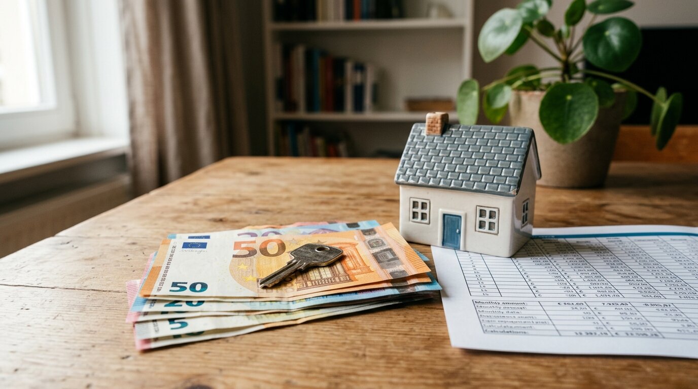 BCE : pause sur les taux le 23 juillet, hausse possible en septembre 1 Clé de maison, billets et graphique de mensualité de crédit immobilier