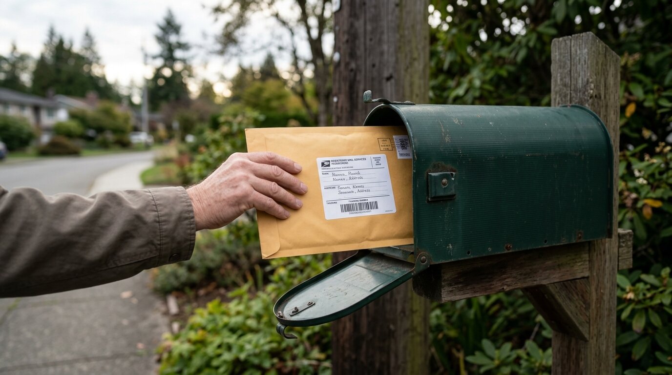 Envoi d'un courrier recommandé pour exercer un droit de rétractation