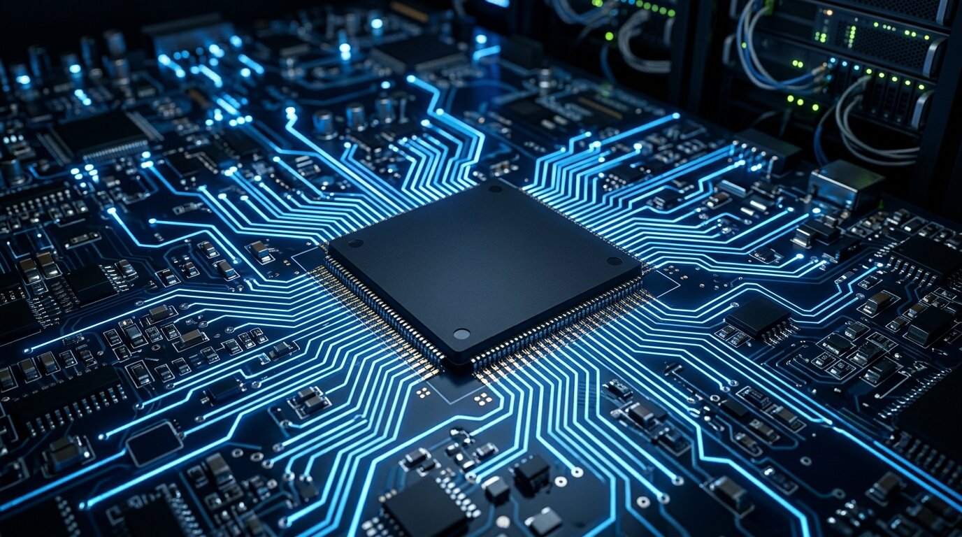 CAC 40 : l'accord Microsoft-Mistral dope les valeurs technologiques à Paris 1 Microprocesseur sur circuit imprime symbolisant la demande en puces IA