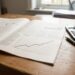 Graphique de croissance économique en hausse sur un rapport financier