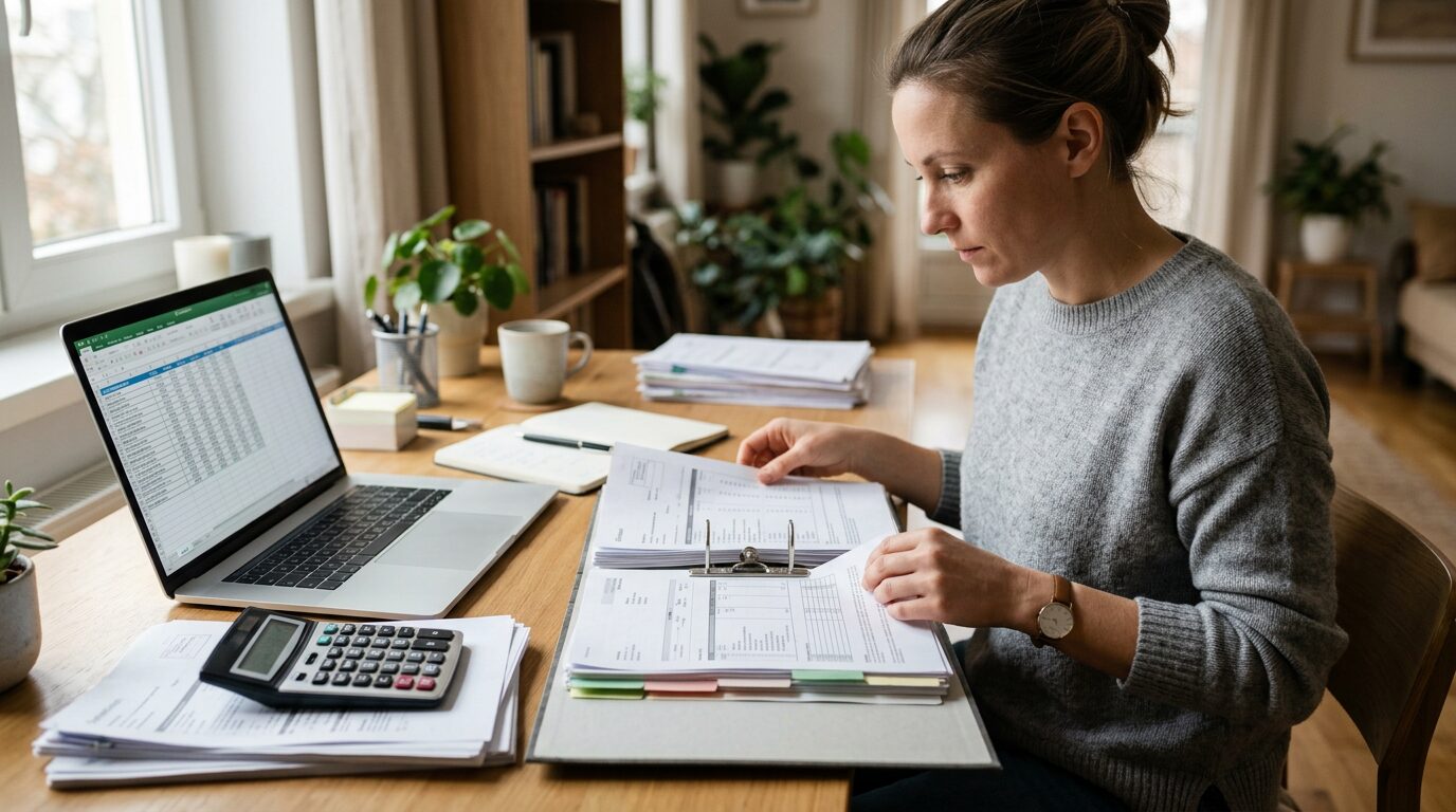Crédit immobilier pour les fonctionnaires : les avantages accordés par les banques 5 Personne preparant un dossier complet pour une demande de credit immobilier