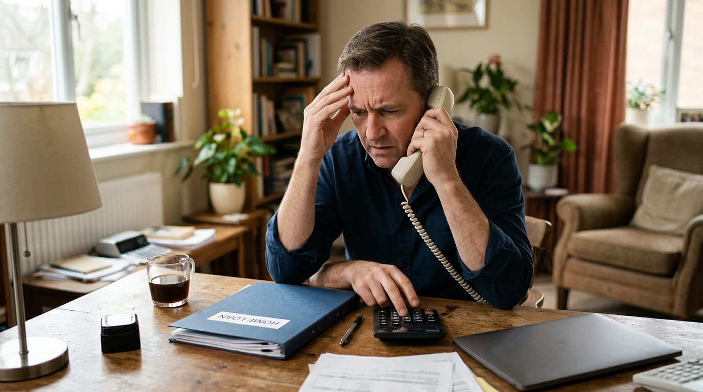 J'ai menti pour mon prêt immobilier : quels risques et que faire ? 4 Emprunteur préparant un appel à sa banque pour régulariser son dossier de prêt