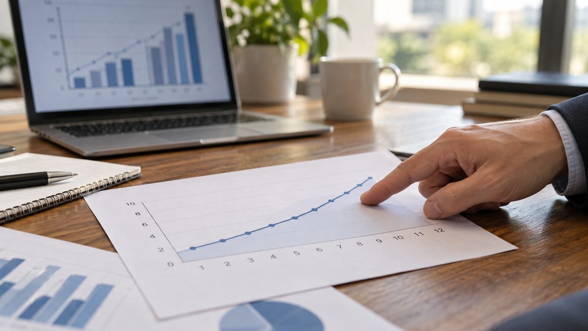 Hausse des taux de crédit immobilier 2026 Document montrant une courbe de taux de crédit immobilier en hausse